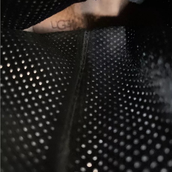 NWT UGG Black Suede Perforated Unlined Boots 1016853 Size 7 - Picture 9 of 10